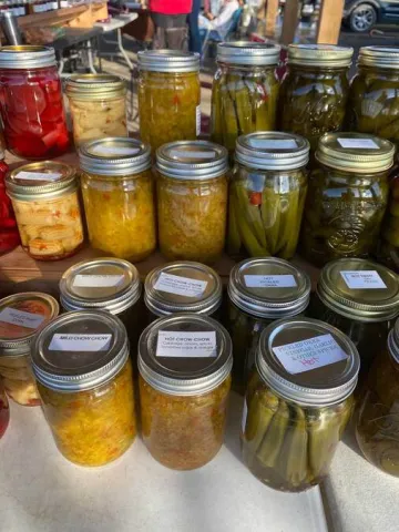 Jars at Farmer's Market